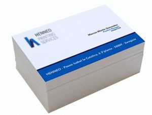 Material gráfico, tarjetas de visita Henneo Printing Services